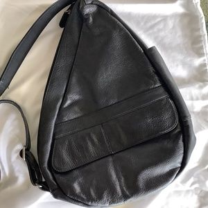 AmeriBag black leather backpack